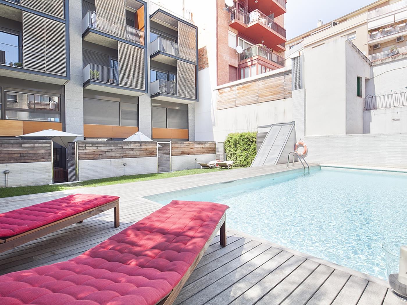 金巴塞罗那市中心带露台和泳池的公寓 - My Space Barcelona 公寓