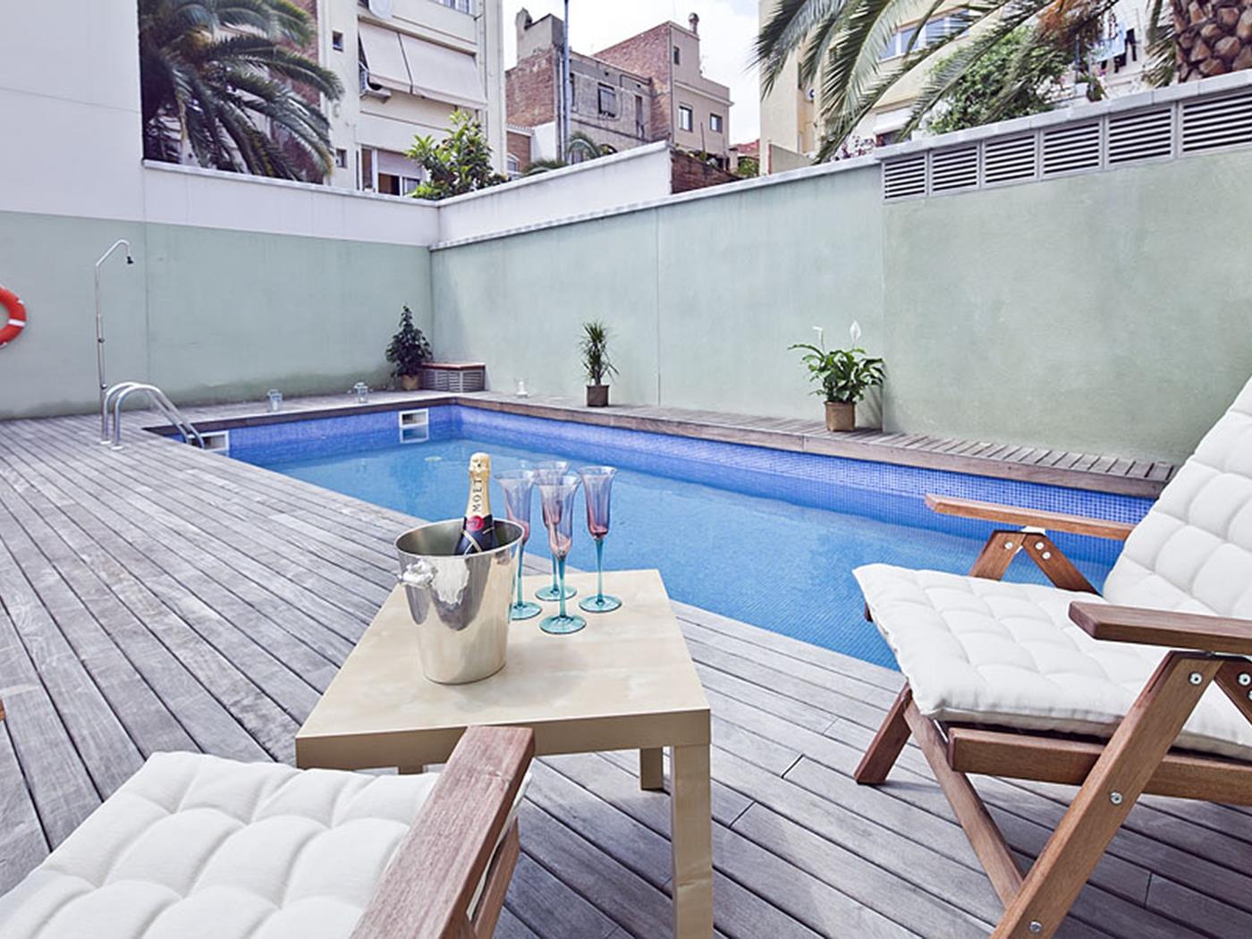 带私人露台和泳池的公寓 - My Space Barcelona 公寓